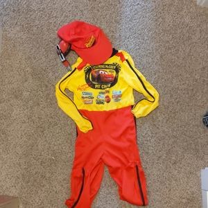 Lightning McQueen pit crew Halloween costume